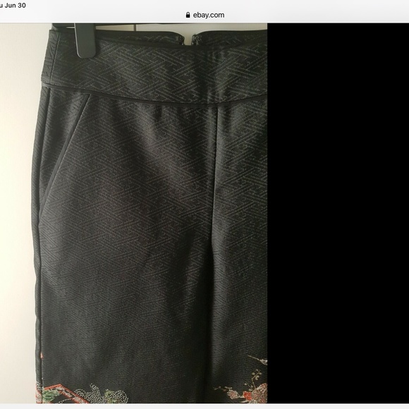 Camilla Midnight Moonchild Jacquard Trousers, size S, 16/55 edition Black Crane - Picture 7 of 12